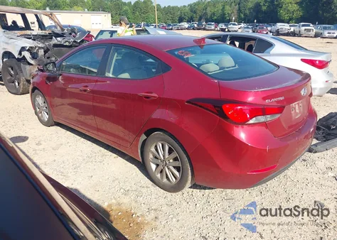 2016 Hyundai Elantra Se from USA, damaged, VIN 5NPDH4AE2GH662655
